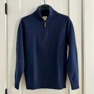 J. Crew Heritage Cotton Quarter Zip Sweater XS